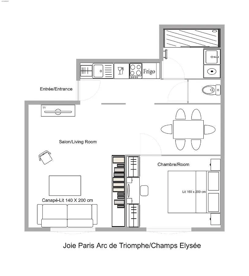 Joie Arc De Triomphe - Champs Elysee 公寓 巴黎